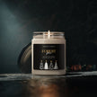 Holiday candle - Forest Pine Scented Soy in an elegant glass jar with a cotton wick.