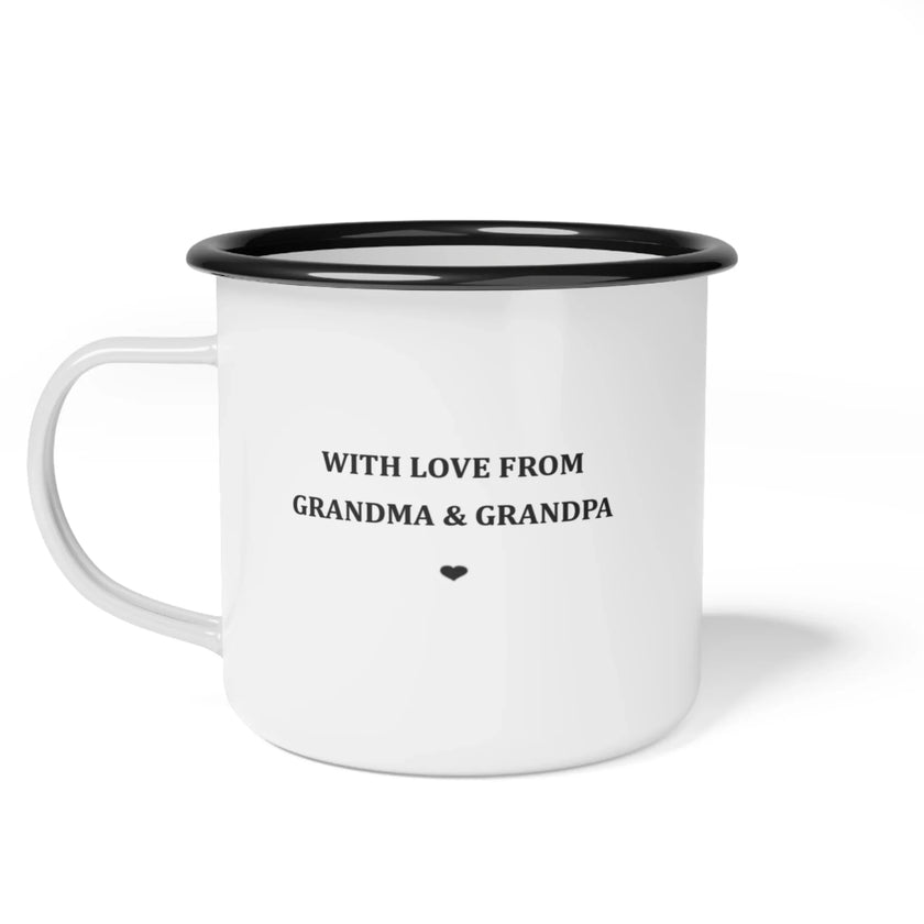 Personalized Distance Enamel Mug — 