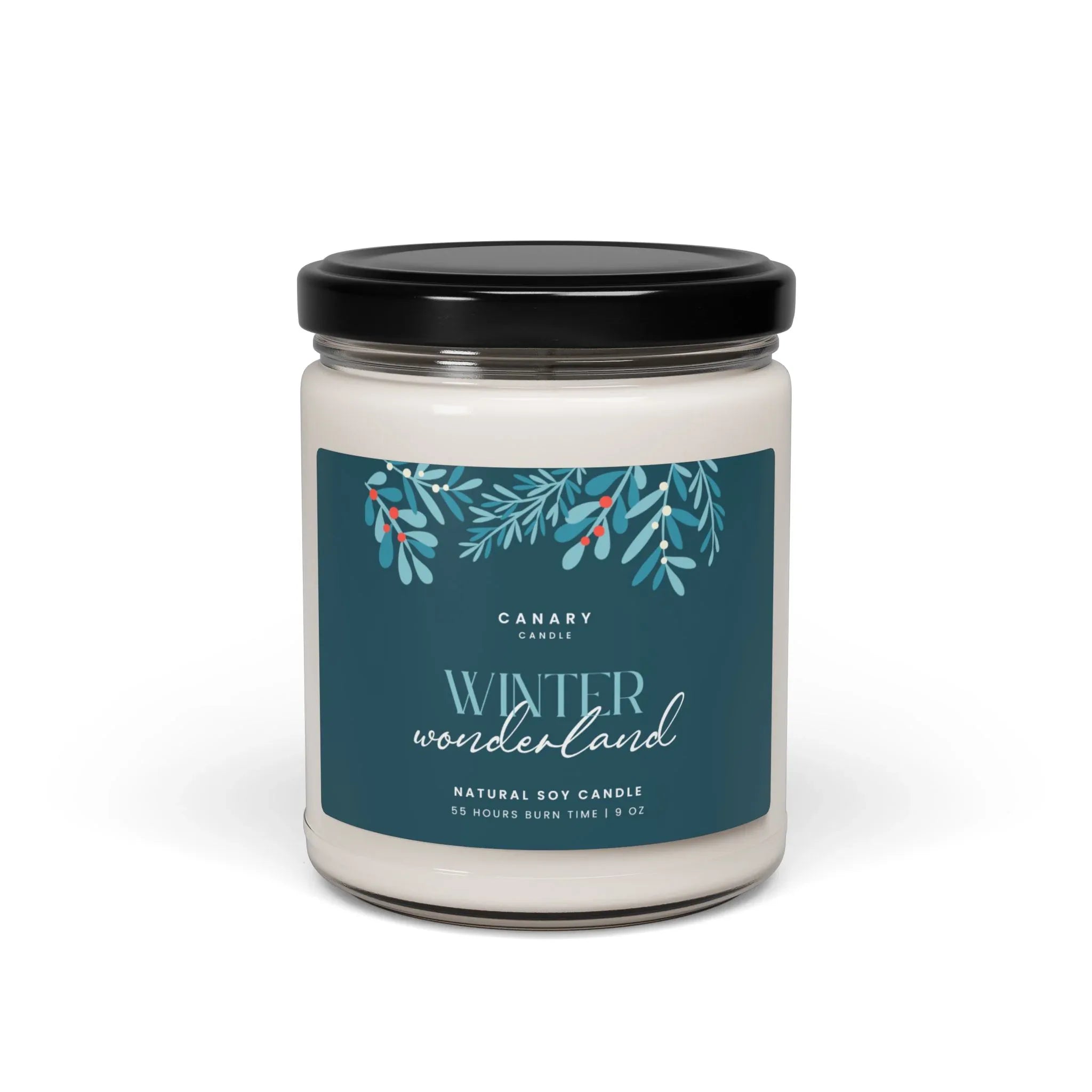 Winter Wonderland Scented Soy Candle — 9oz Holiday Aromatherapy Jar - Canary Candle