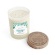 Holiday Spirit Scented Candle 11oz with Minted Lavender & Sage lid on a white background.