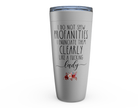 Funny Girl Trip Tumbler - Stenlee Steel with humorous quote and floral design, perfect for hot and cold beverages.